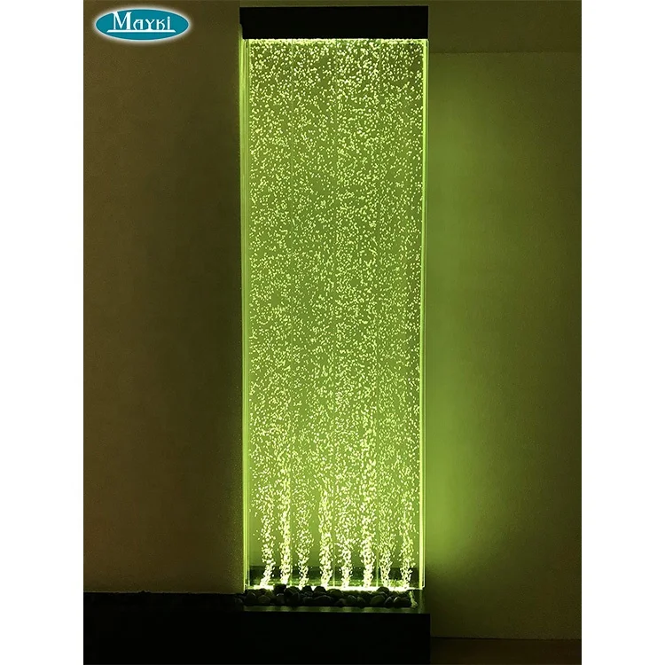 LED water bubble wall panel acrylic bubble water wall water fountain divider indoor modern home decoration
