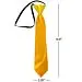 Pre-tied Yellow Neckties for Children - 1ft. Long- 1 dozen
