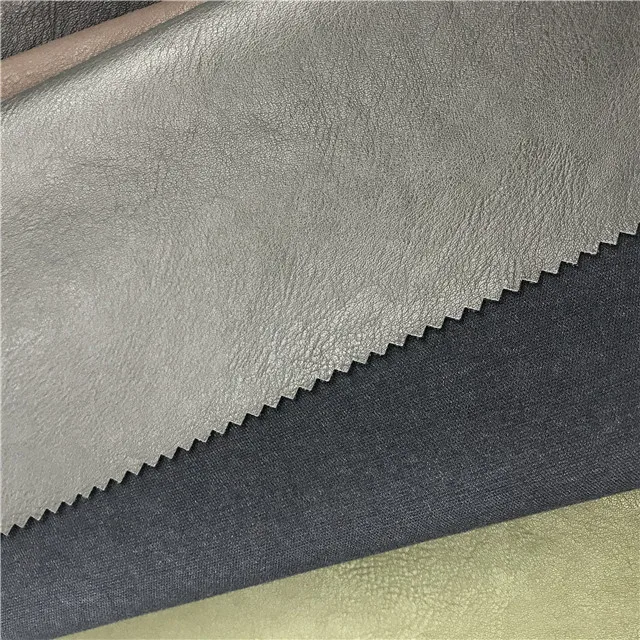 Fashion durable woven backing pu material synthetic artificial leather material