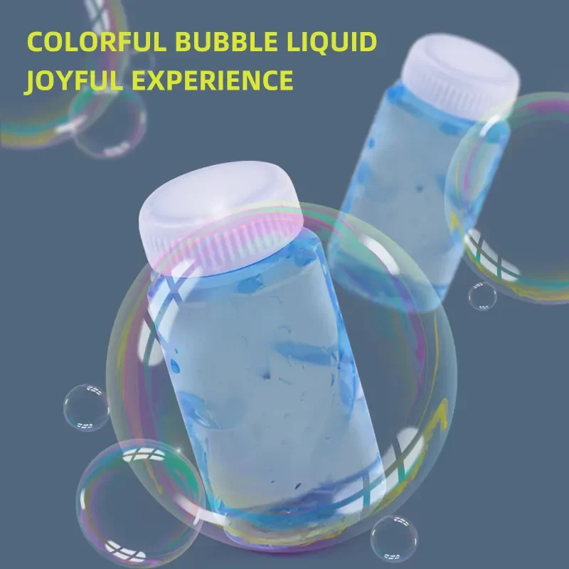 Hot Selling 132 Holes Automatic Bazooka Gatling Bubble Machine Gun Toys Blower Launcher Rocket Bubble Led with Bubble Solution