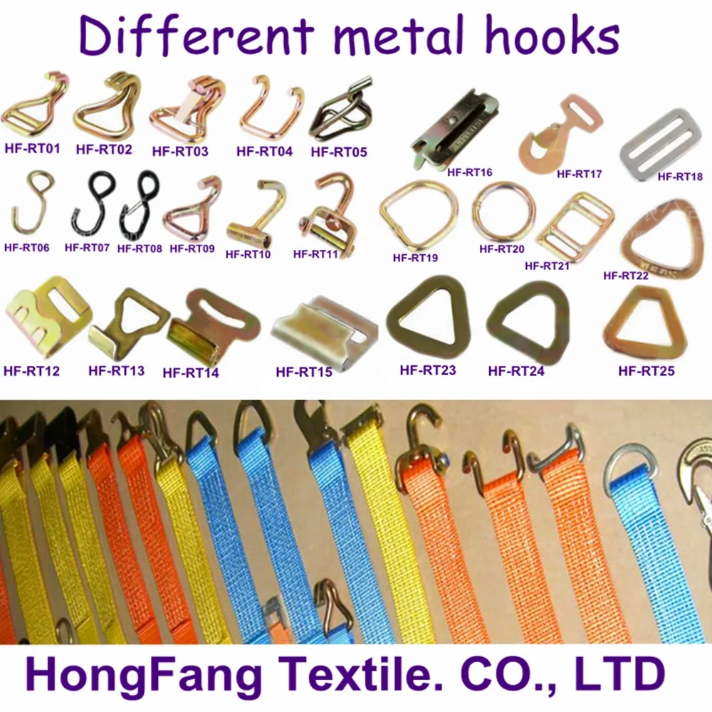 Heavy duty high strength metal ratchet strap packing straps with stainless steel ratchet tie down