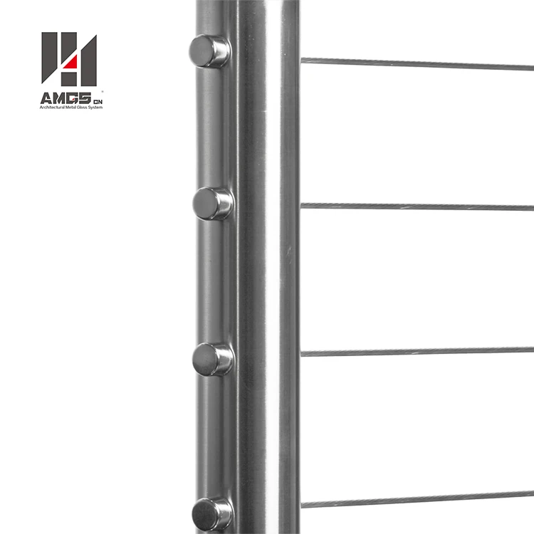 
Build Terrace Rail ing, 304 316 Standard S S Modern Design Stainless Steel Cable Balustrades Railing 