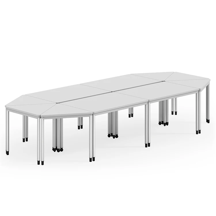 Hot Sale School Furniture Movable Student Table and Chair Classroom Folding Training Desk and Chair University