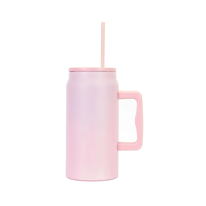 Factory direct sale 50oz Adventure Cup Double Wall Vacuum 304 Stainless Steel High Quality Tumbler With handle and straw