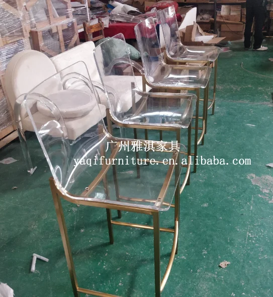  Bar chair selling custom clear acrylic style furniture hotel color design bar characteristic