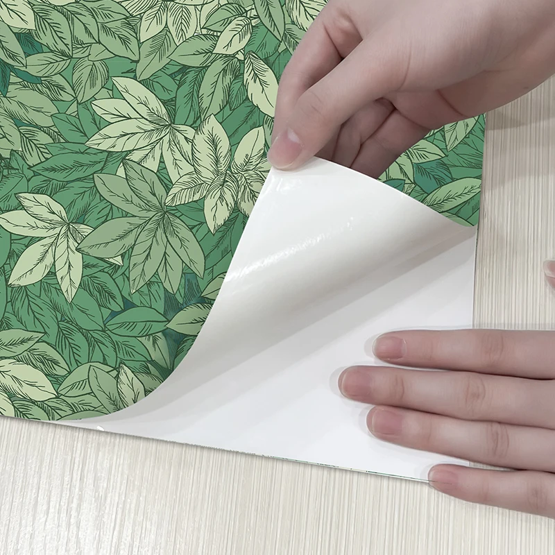 Зеленые Цветочные листья обои 3D узор пилинг и палка для гостиной