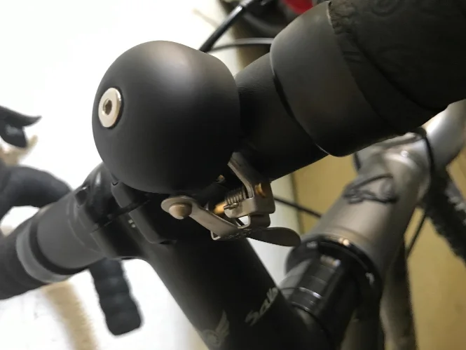 Crane E-ne bell co Japanese unique novelty Bicycle Bells Matt Black bell