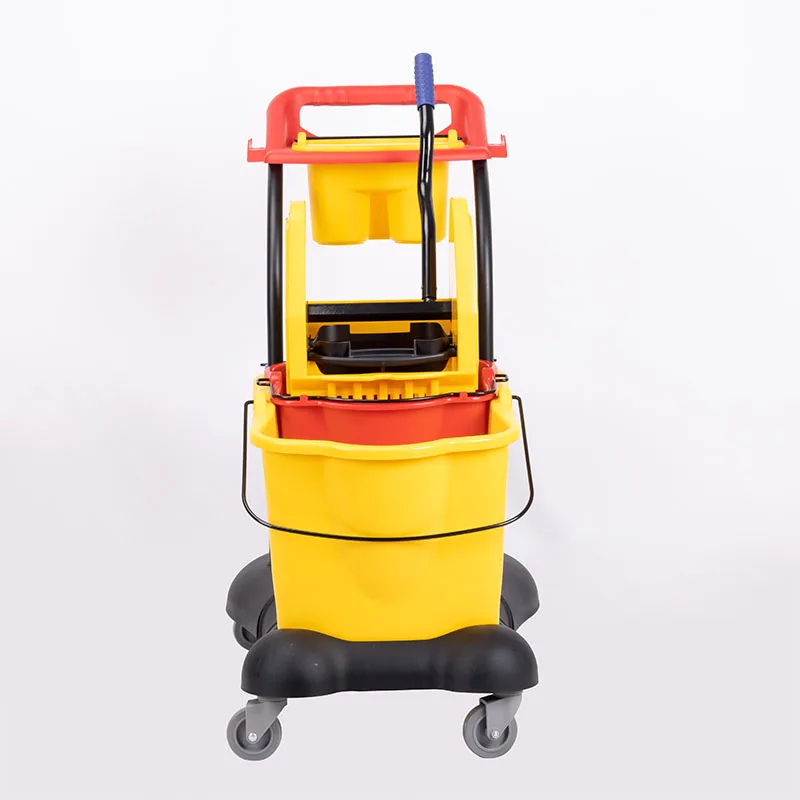 Household double mop buckets trolley with down press wringer cleaning tools