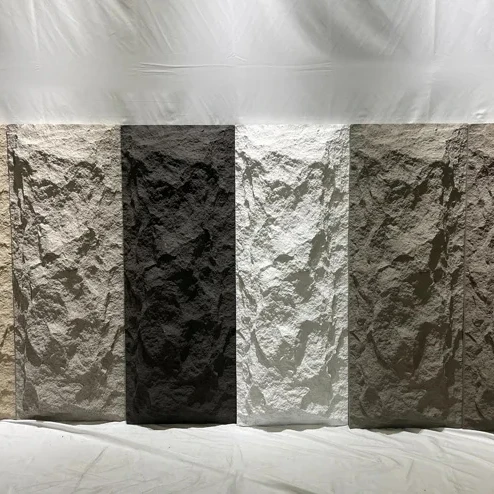 China Yansen 3D rock stone various types modern design 600*1200 PU stone wall panel