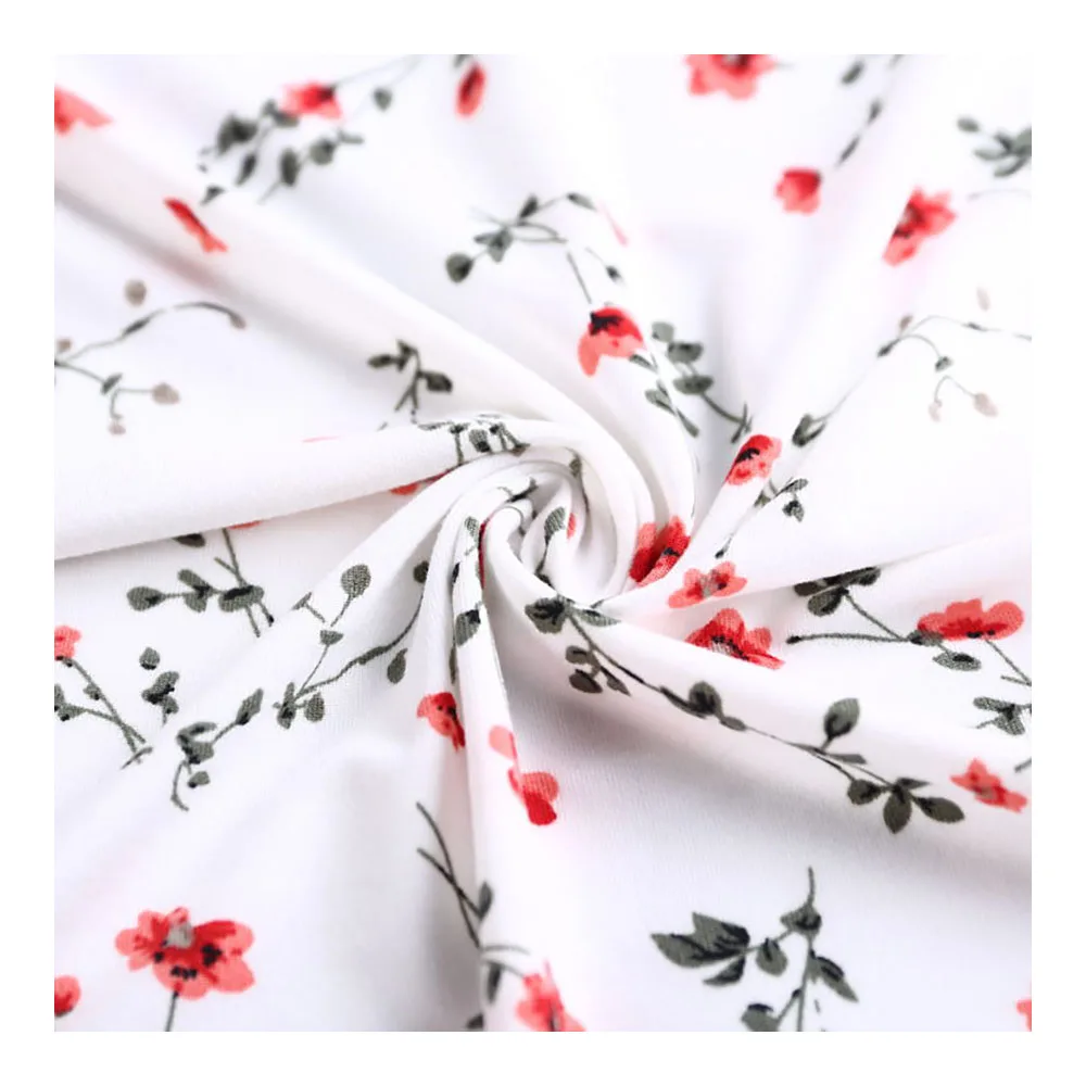 
 Лидер продаж 2021, однотонная окрашенная ткань из 100% полиэстера, индивидуальная Цифровая печатная ткань для одежды  