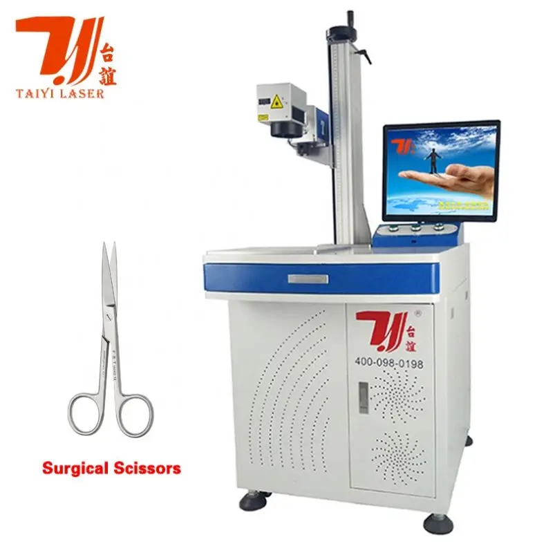 Canton Fair Promotion Metal Surgical Scissors Surgical Medical Equipment Fiber Laser Marking Engraving Machine
