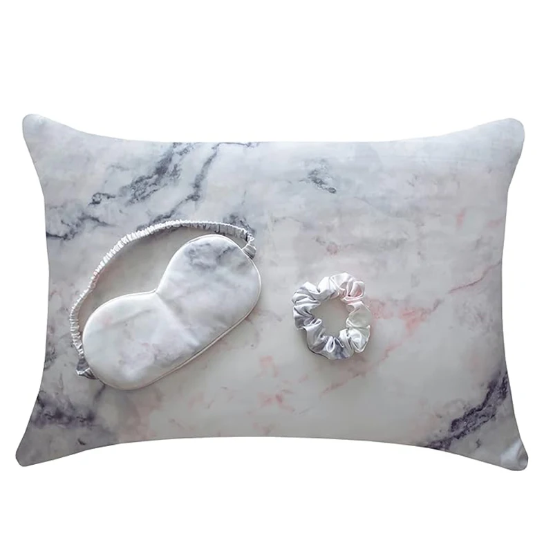 Professional Beddings manufacturer customized printed sleep eye masks Silk eye cover mask pillow cases scrunchies set for women