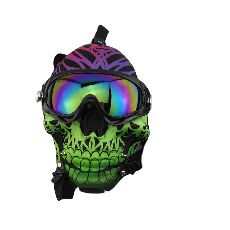 
2021 skull head foreign trade hot sale new cool style hookah mask smoke gun smoking set 