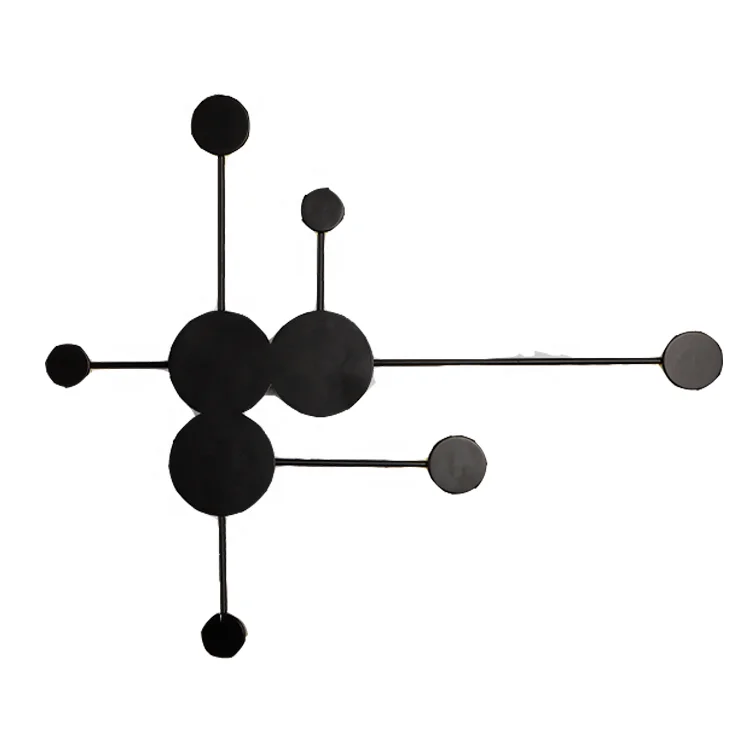 
2 3 6 lighting heads branches long arms gold white black round iron acrylic simple modern wall lamp light 