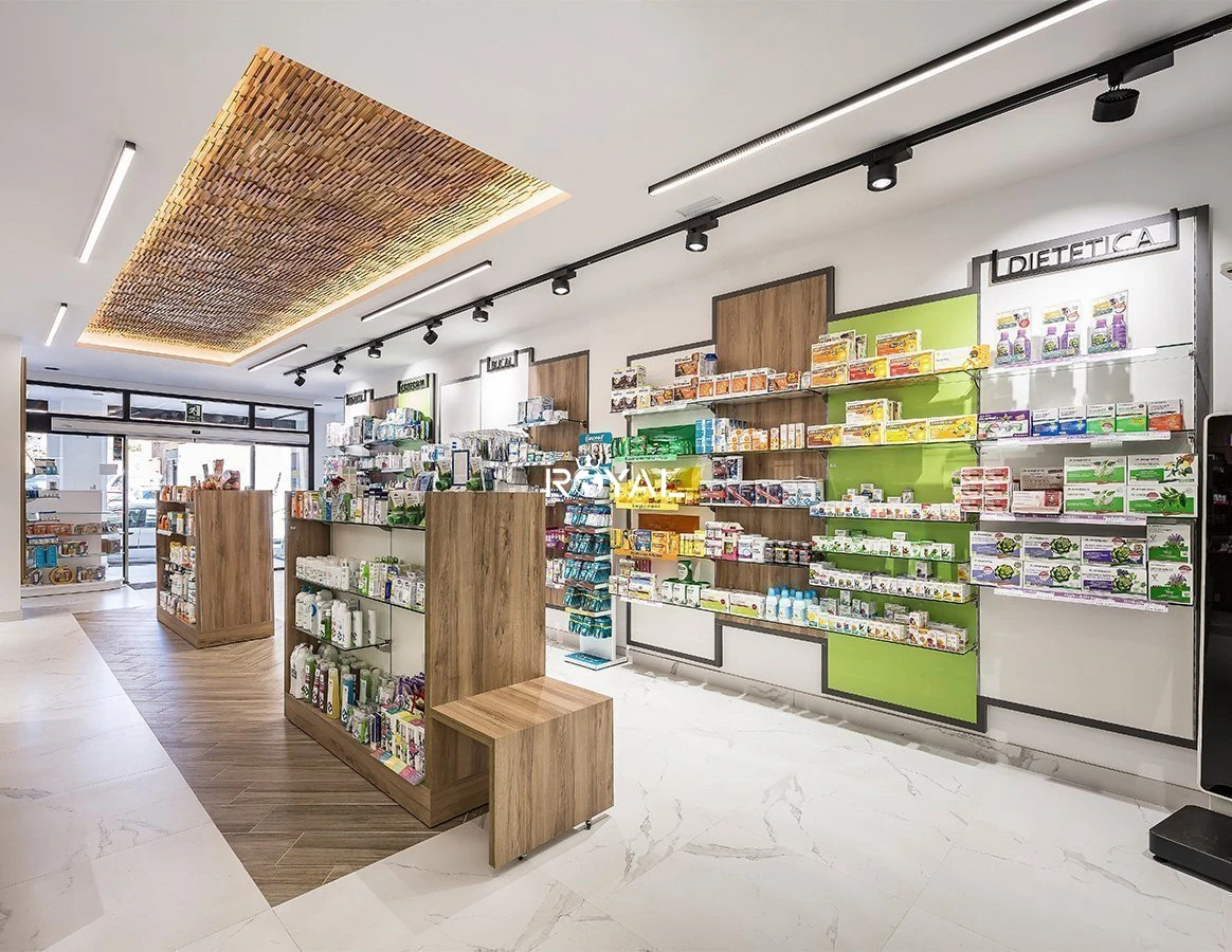 Pharmacy Inspired Decoration Display Glass Racks for Medical Storage Cabinet