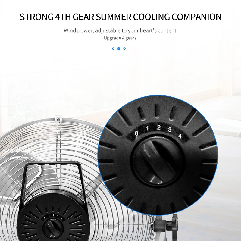 Hot Sale  High Speed Velocity Metal 10 12 14 18 Inch Commercial Industrial Portable Air Cooling Floor Fan