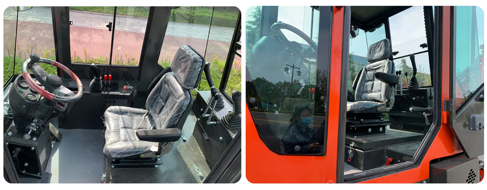 Shandong 1ton mini backhoe loader small tractor loader for sale