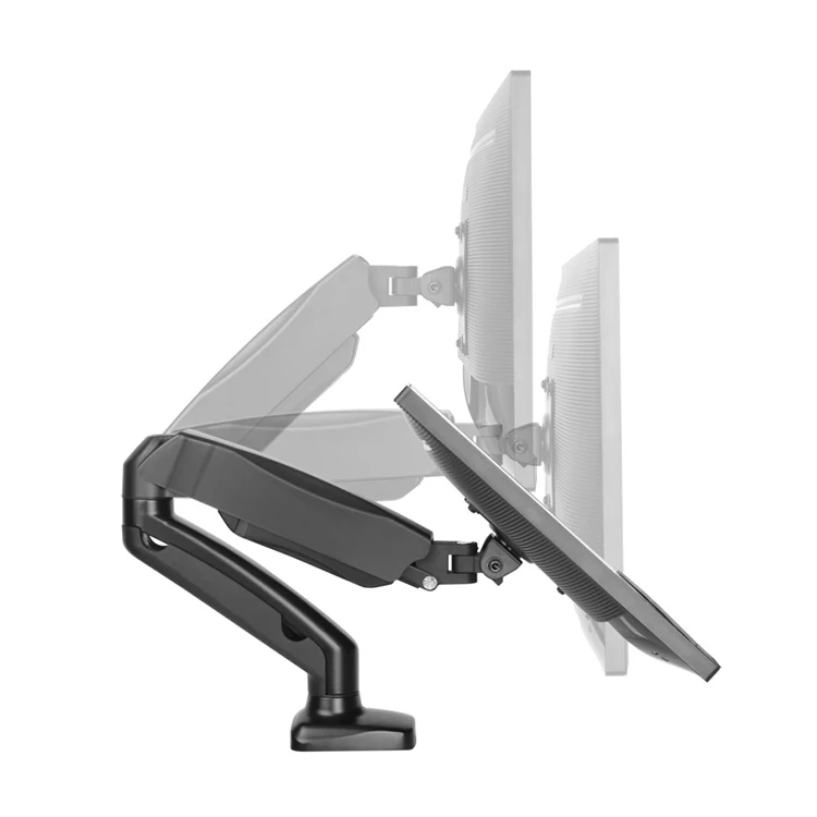 Adjustable Aluminum plastic rotatable 360 rotating laptop arm computer riser monitor mount stand