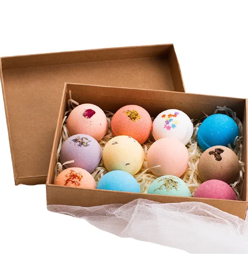 12 Pack of Large Bath bombs with Organic Ingredient bath bomb large