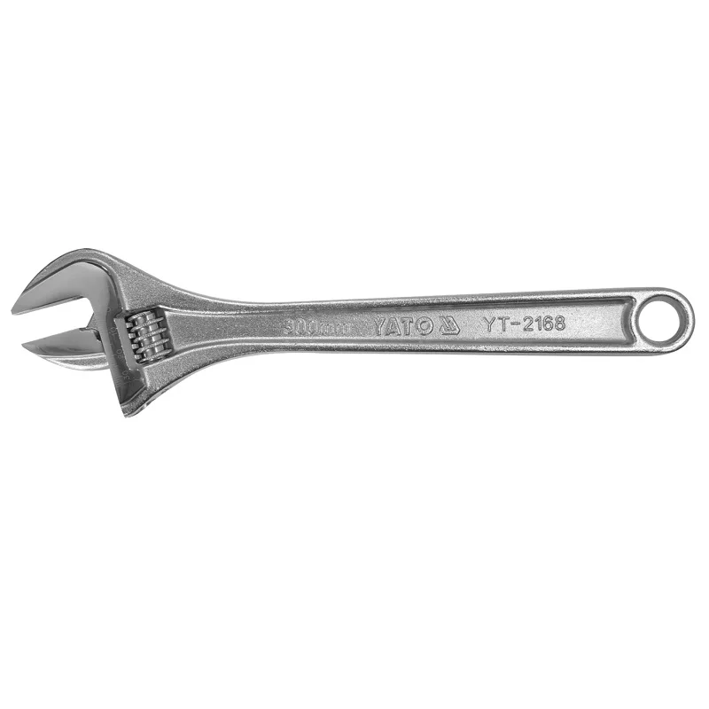 YATO YT-2168 ADJUSTABLE WRENCH 300MM PROFESSIONAL HOT SELLING FACTORY PRICE OPEN END WRENCH SPANNERS HAND TOOLS
