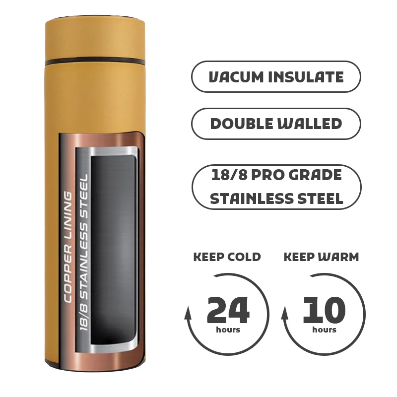 Top Quality Portable Adult Rubber Paint 304 Keep Hot Personalized Gifts Smart Vacuum Flask for Business Gife