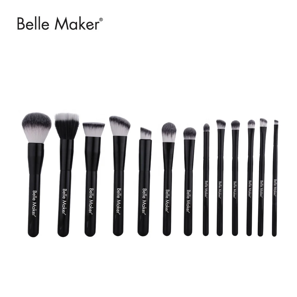 
Бело-Черный Макияж Красивые кисти для макияжа лица модные Профессиональные кисти для пудры румян основы теней для век 