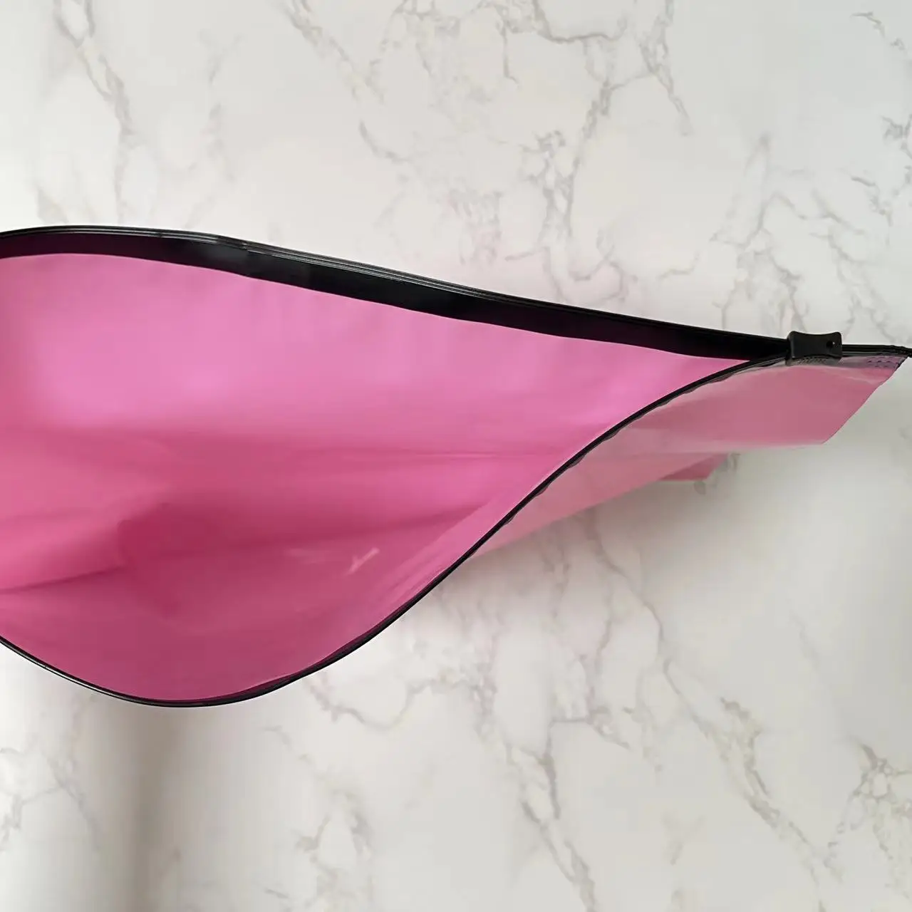 Custom Printed Logo Waterproof PE Swimwear Pink Frosted Zip Lock Clothing Ziplock Bag PVC Plastic Zipper Packaging Bag