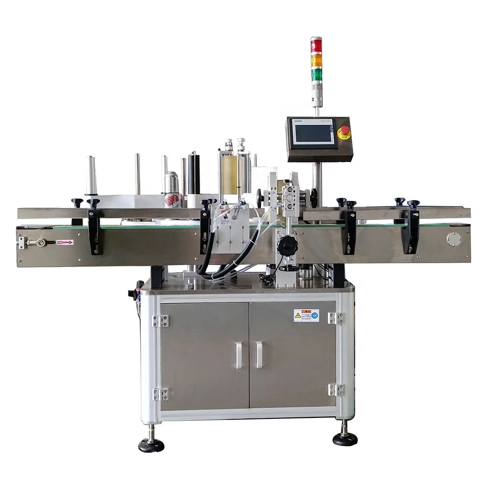 High speed automatic labeling machine for round bottle stickers