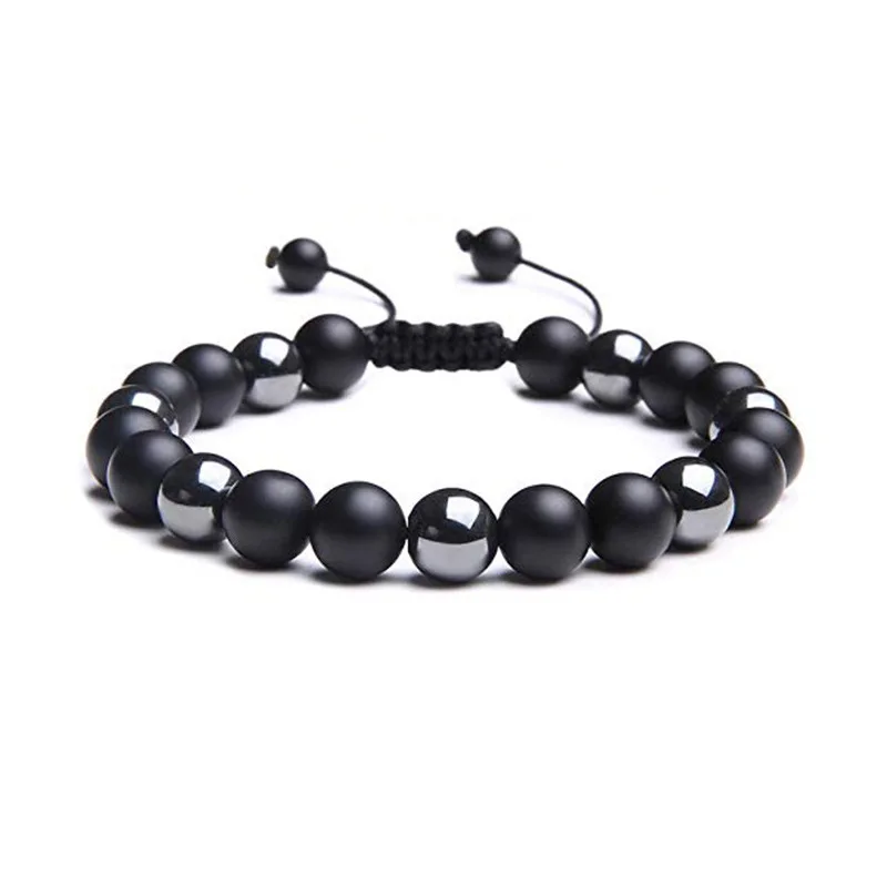 Beaded Bracelets for Women Men Anxiety Essential Oil Volcanic Stone Bead Bangle Adjustable Yoga Aromatherapy Bracelet