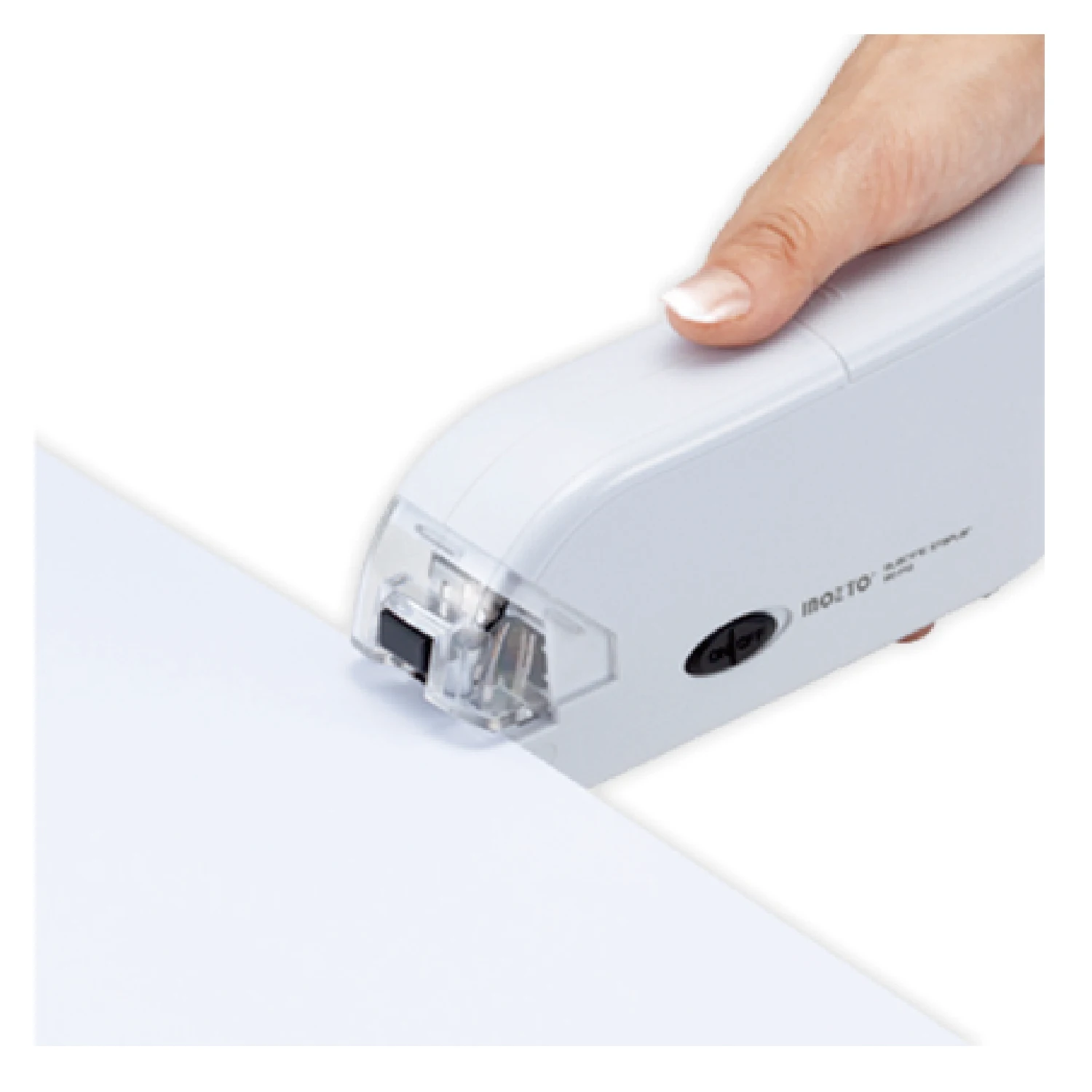 Офисный канцелярский металлический степлер с двойным приводом, экономия труда, Электрический Плоский степлер для работы