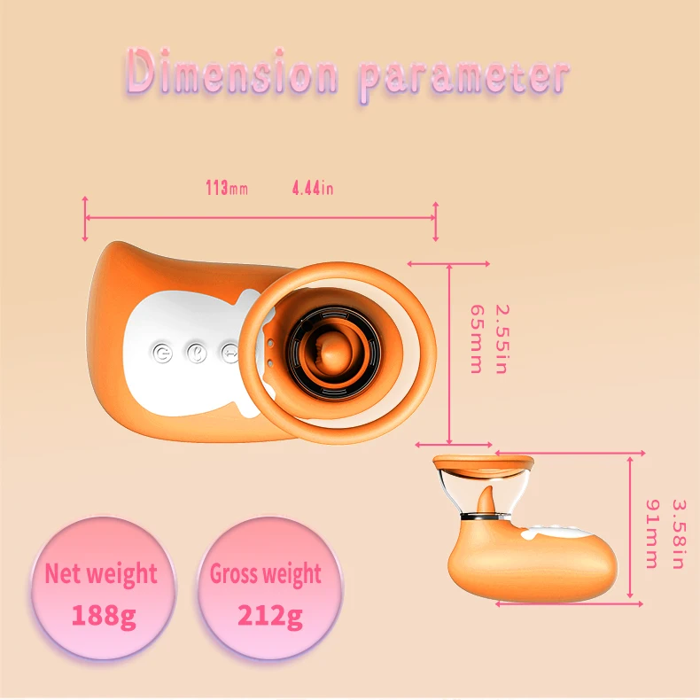 New adult sex toy sucking telescopic vibrator masturbator chest massager clitoral vibrator