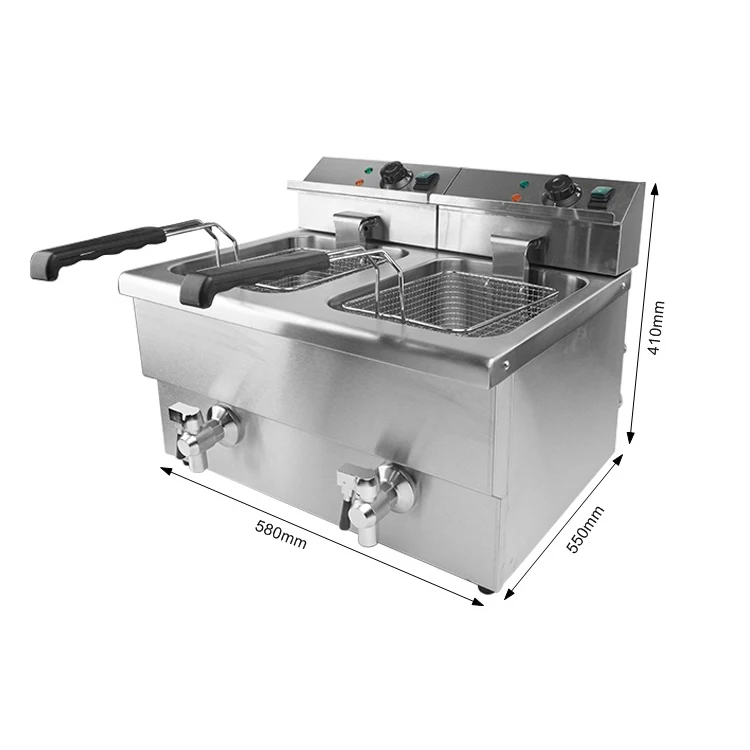 Commercial Heavy Duty Cooking Equipment Electric Chicken Deep Fryer Machine