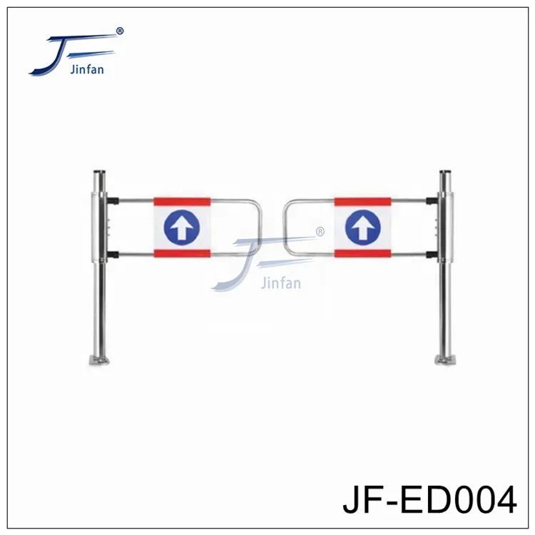 304 stainless steel supermarket checkout swing barrier turnstiles security access sensor control entrance exit gate