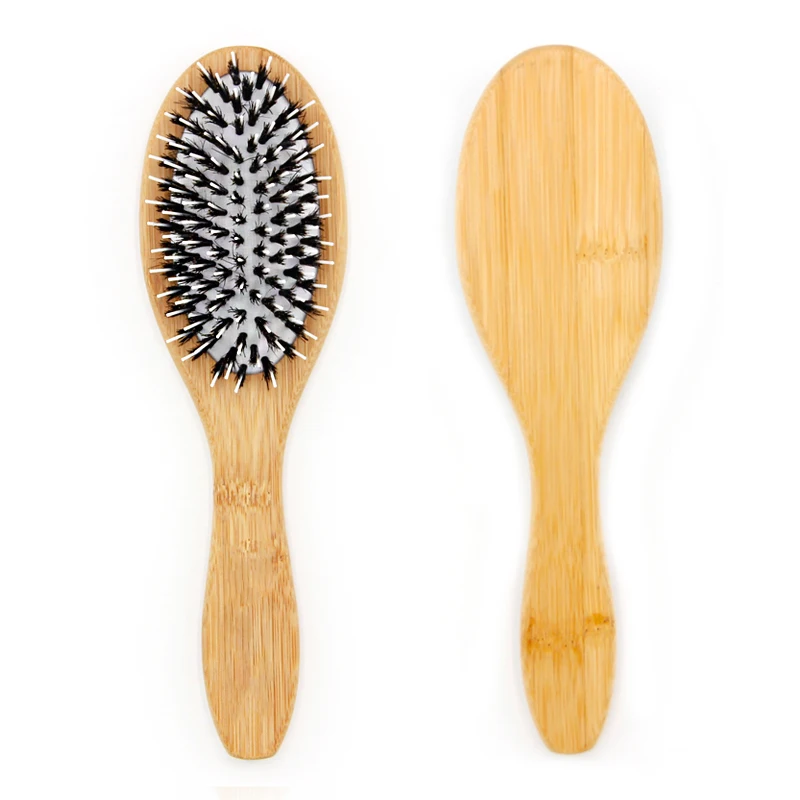 Wholesale Cheap Price Bamboo Boar Bristle Wig Hair Brush Private Label Wig Extension Brush