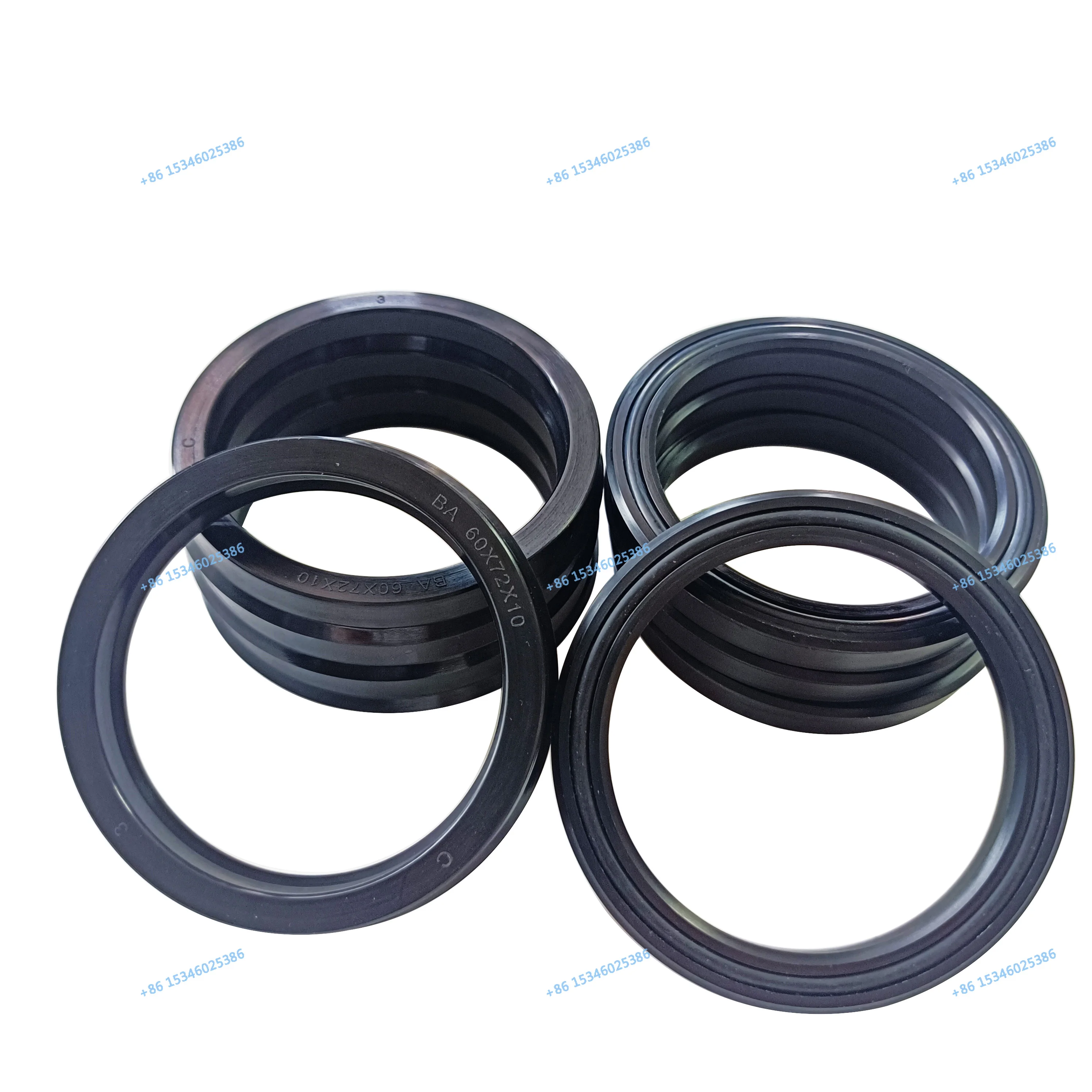 BA type polyurethane plus nitrile rubber O-ring hydraulic cylinder with low pressure mechanical shaft oil seal