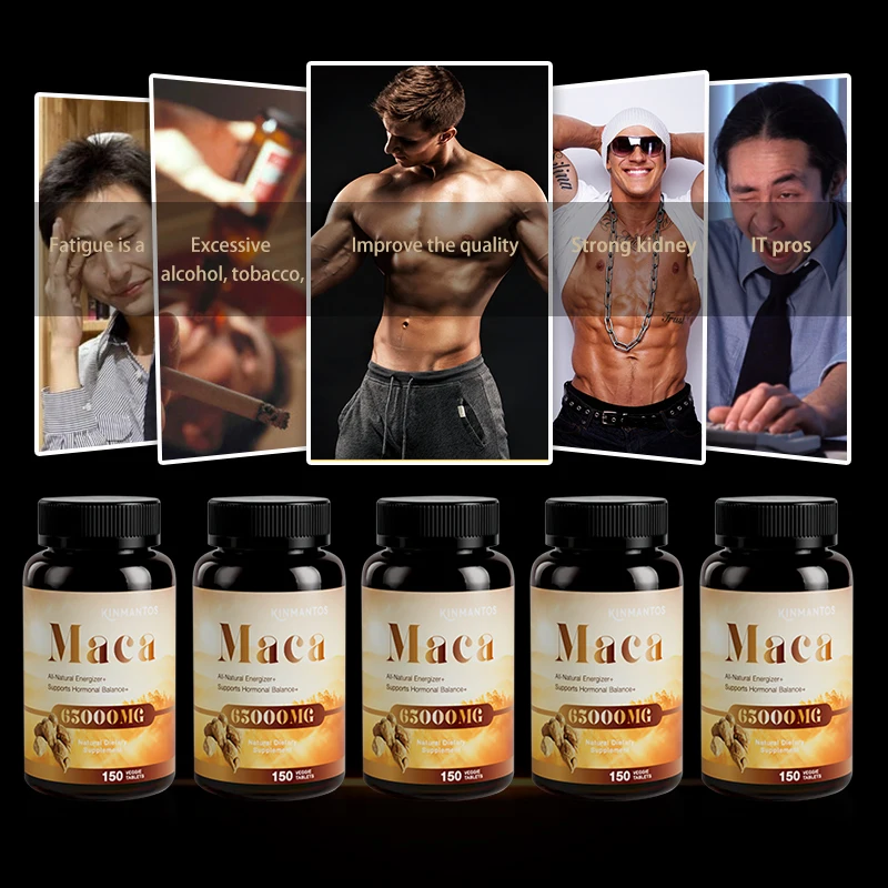 Wholesale 100% Natural herbs maca tablet men power capsule healthcare supplements
