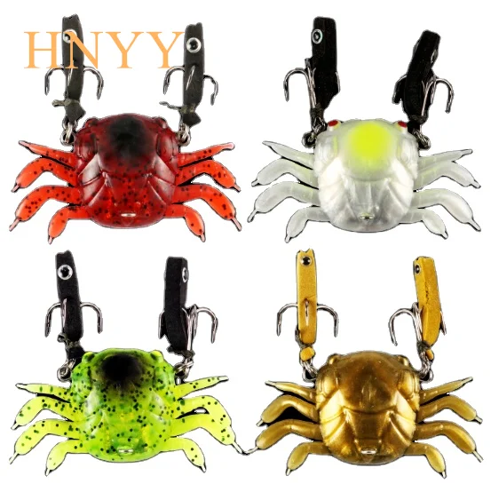 HNYY 45mm 65mm Sinking head Artificial Crab Lure Bait Soft lure fishing jighead lures