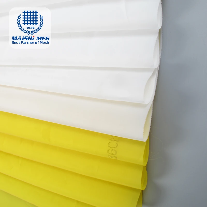 120T/305 mesh polyester screen printing mesh roll silk fabric for printing