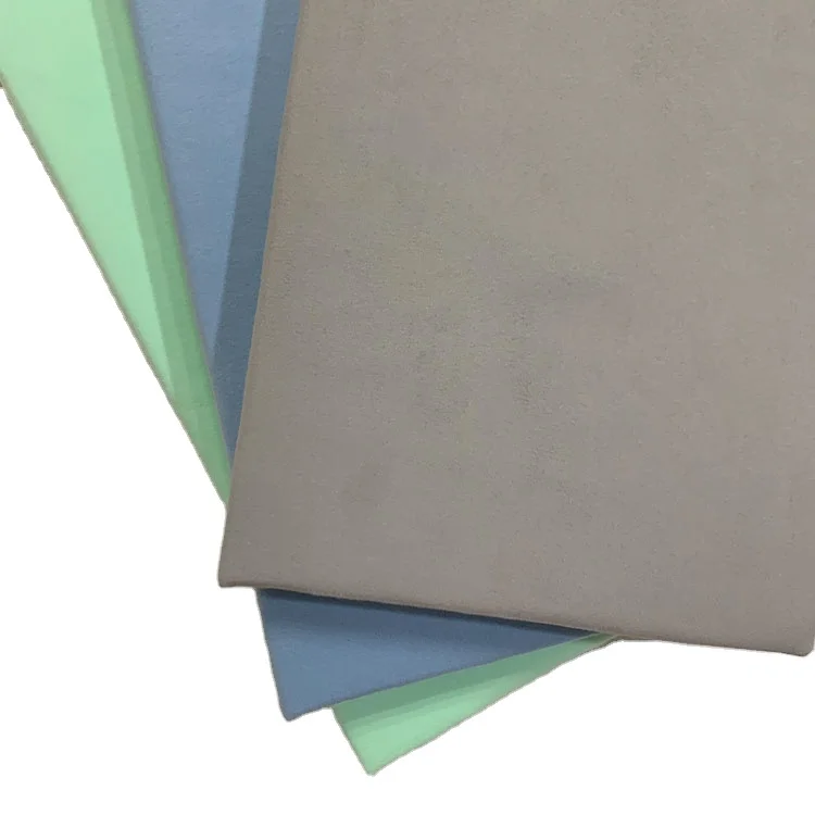Good Quality Plain Softness Dyed Polyester Household Weaving Towel Microfiber Suede Fabric