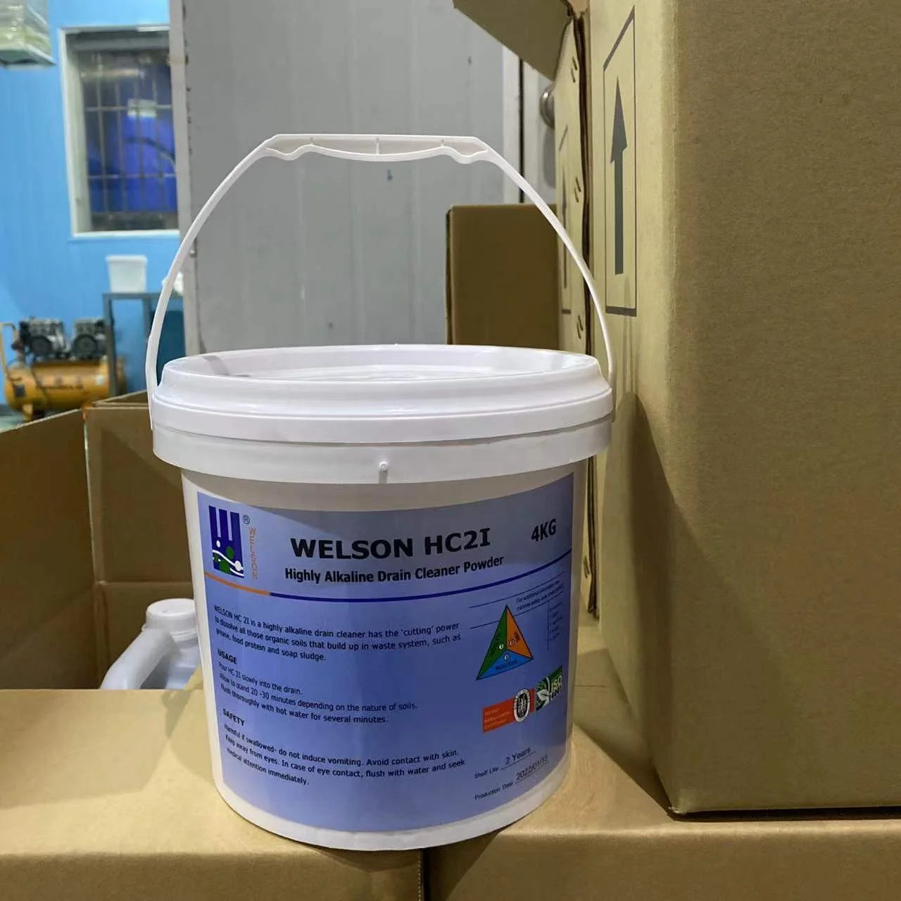 Industrial Alkaline Drain Cleaner Powder - Removes Clogs, Blockages in Washbasin, Septic Tank, Sinks, Pipes