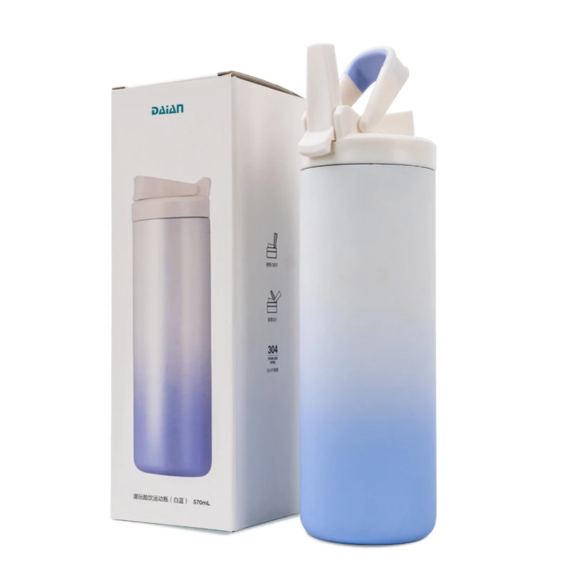 Eco Friendly Products 2022 Drink Water Bottles Sports Double Wall Vacuum Insulated Thermal Gym Stainless Steel Vacuum Flask