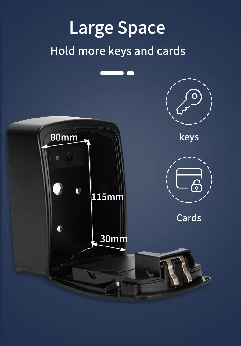 Smart Secured Lock Box  Electronic Digital Security Safe Lock Box with App Remote Control Smart Password Lock