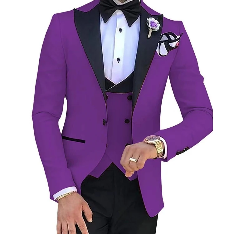 White wedding bespoke turkey formal high quality slim fit tuxedo men suits 3 pieces