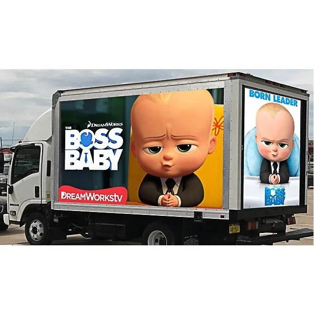 truck mobile led display panel moving led truck/trailer screen wall for advertising
