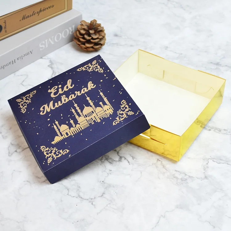  Moon star mosque ramadan decoration laser engraved eid mubarak packaging