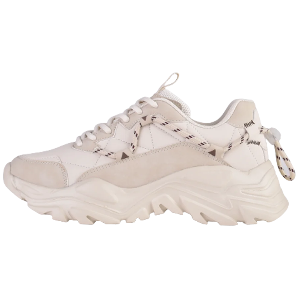 Lady Casual Sport Shoes Leather Sneaker Comfortable Running Shoes for Women