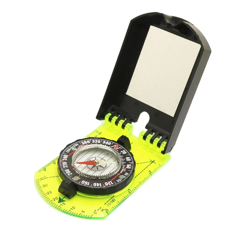 Professional Metal Sighting Outdoor Compass Clinometer Tools Camping Multifunctional Transparent Accurate Compass