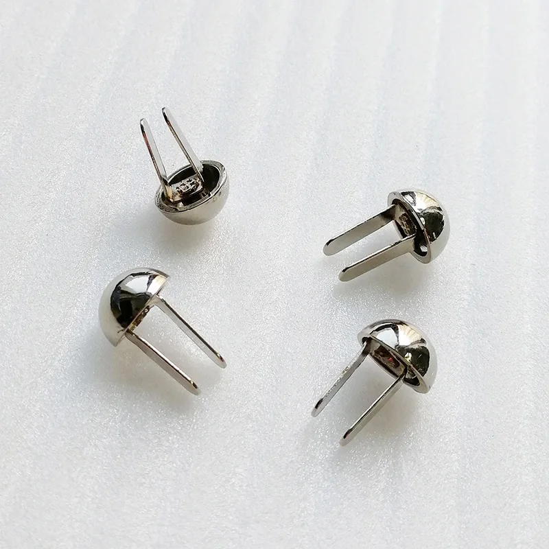 Belt Accessories Metal Mushroom Half Round Shapes Belt Rivet Claw Studs Nail for Leather Garment Wallet
