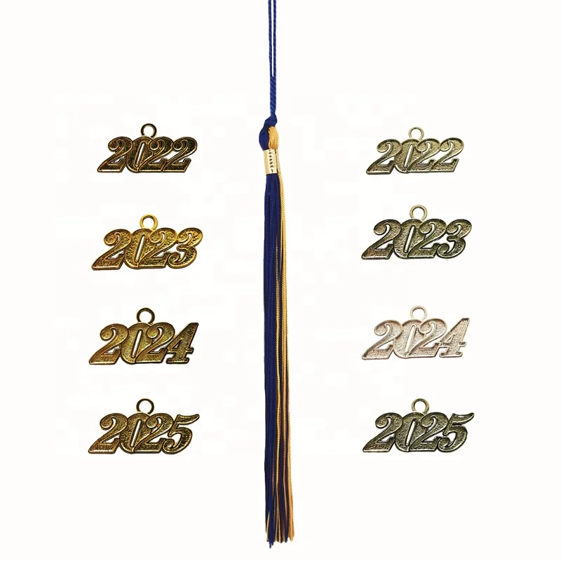 Green/Royal blue /white  multicolor Color  Graduation Tassels   tassels for graduation