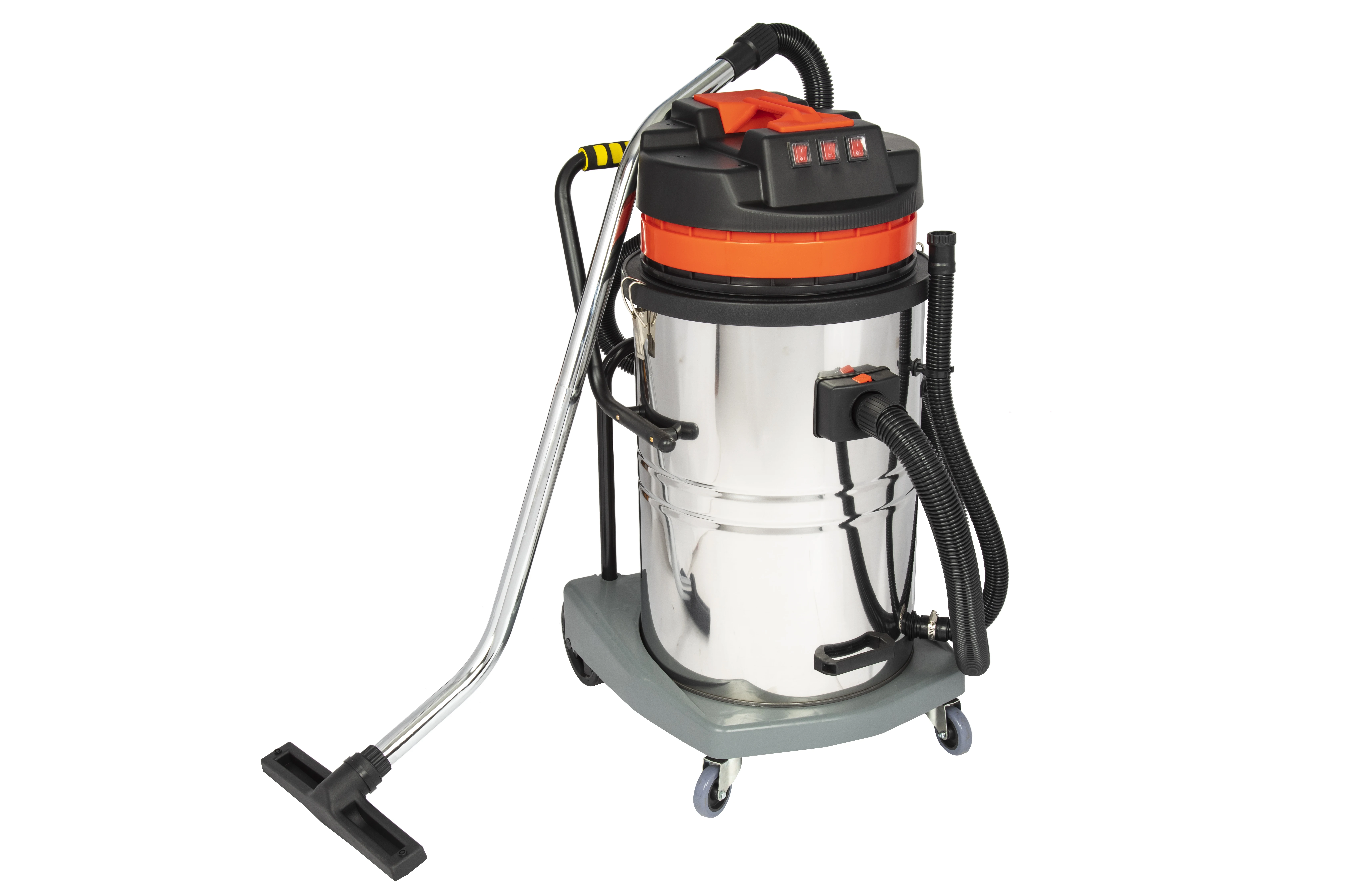 80L Wet and Dry 3 Double Stage Motor Vacuum Cleaner for home, office, hotels and car wash/car detailing, sofa and carpet vacuum